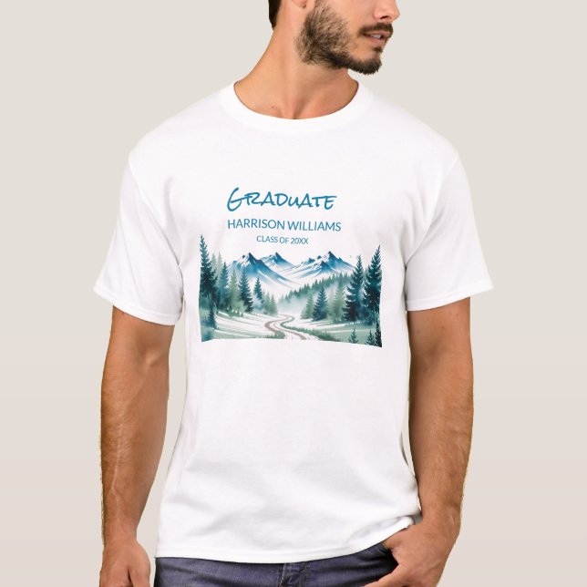 T-shirt Adventure Mountain Graduate  (Devant)