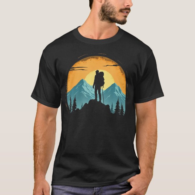 T-shirt Adventure Nature Camping Mountain Hiking Lovers Me (Devant)