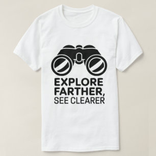 T-shirt Adventure Outdoor Binoculums Citer l'artisanat