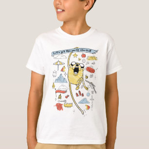 T-shirt Adventure Time   Party Jake Sketch