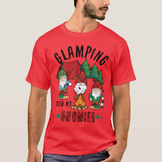 T-shirt Adventure Vacation Glamp Camp Gnomes Camping famil