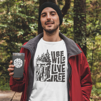 T-shirt Adventure Wild Camping gratuit Explorez la nature 