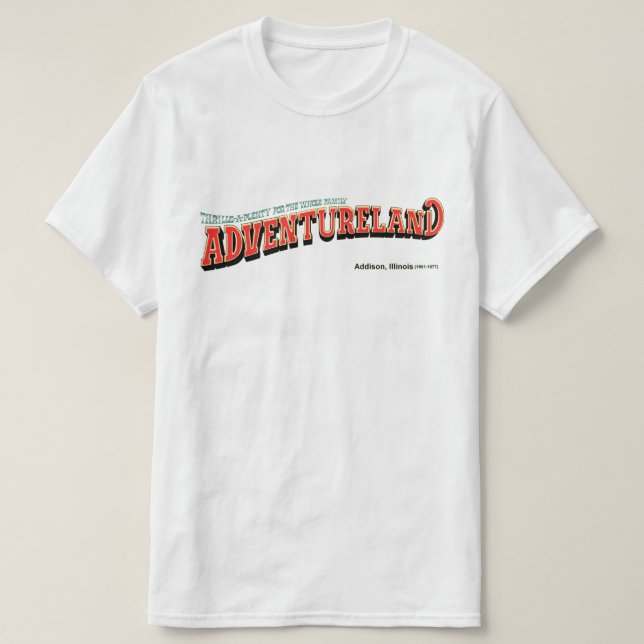 T-shirt Adventureland Amusement Park, Addison, Illinois (Design devant)