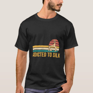 T-shirt Aérien De La Soie Aérienne Addicace À La Soie