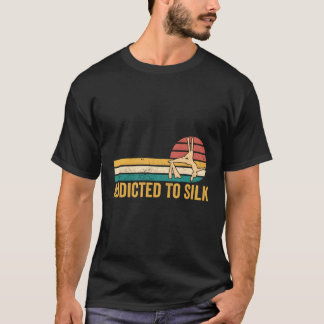 T-shirt Aérien De La Soie Aérienne Addicace À La Soie