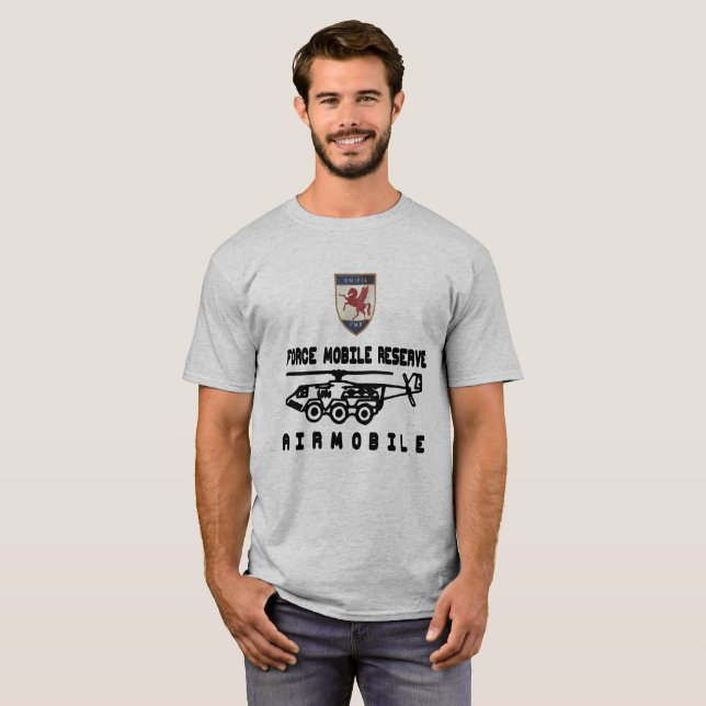 T-shirt aéromobile de sauveurs de FMR (Devant entier)