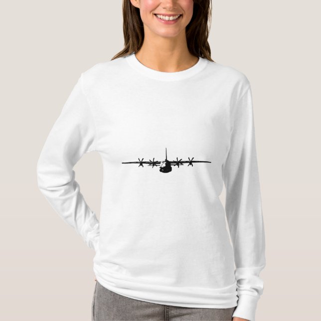 T-shirt Aéronefs militaires C-130 Hercules (Devant)