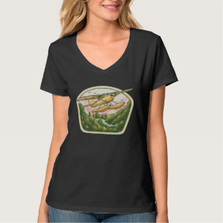 T-shirt Aeroplane in rainbow colours flying