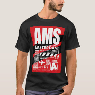 T-shirt Aéroport d'Amsterdam AMS