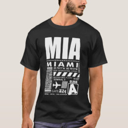 T-shirt Aéroport de Miami en Floride