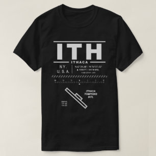 T-shirt Aéroport international Ithaca Tompkins ITH