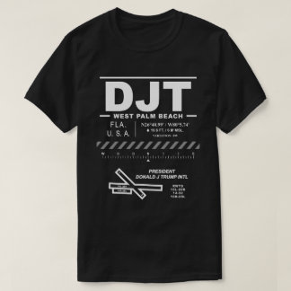 T-shirt Aéroport international President Donald J Trump DJ