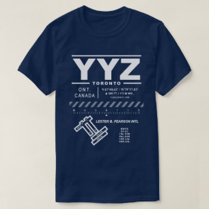 T-shirt Aéroport Pearson de Toronto Tee - shirt YYZ