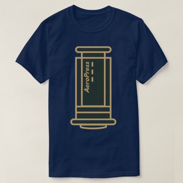 T-shirt AeroPress Coffee Brewing Tools Barista  (Design devant)