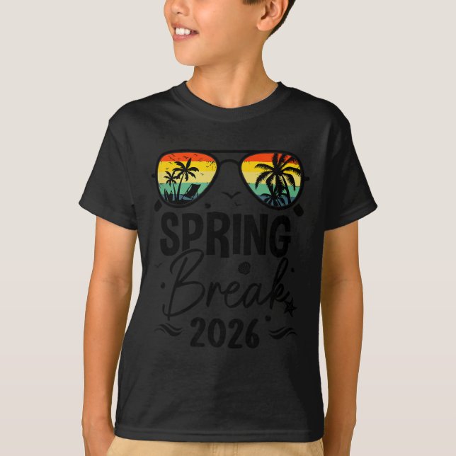 T-shirt Aesthetic 2026 Spring Break Friends Family Matchin (Devant)