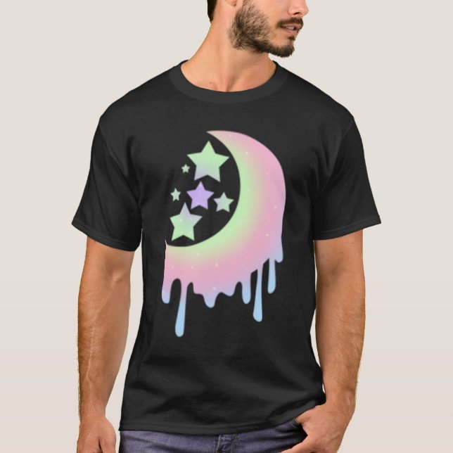 T-shirt Aesthetic For Pastel Moon Goth (Devant)