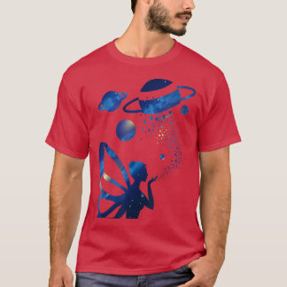 T-shirt Aesthétique céleste Fairycore Fairy Galay Planètes