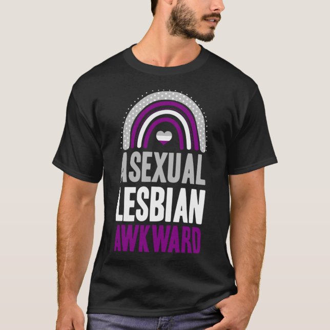 T-shirt Aexuelle lesbienne Awkward Pride Aexuelle Bohemian (Devant)
