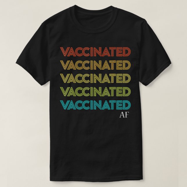 T-shirt af vacciné (Design devant)