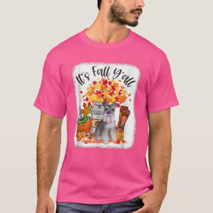T-shirt Affaire Y'all Schnauzer Dog Halloween Thanksgivi