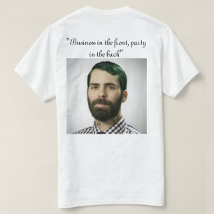 T-shirt affaires en partie d'avant de Th dans le dos