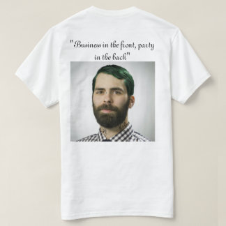 T-shirt affaires en partie d'avant de Th dans le dos