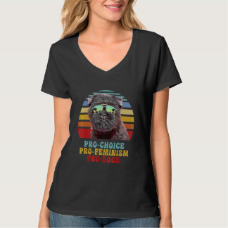 T-shirt Affenpinscher Pour le Choix Pour le Féminisme Pour
