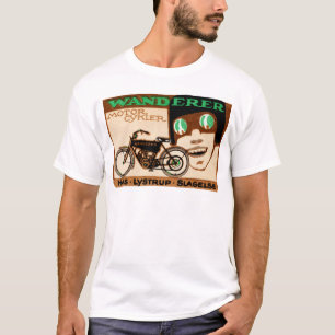 T-shirt Affiche 1910 de moto de vagabond