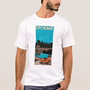 T-shirt Affiche #1Spokane, WA de la publicité de Spokane