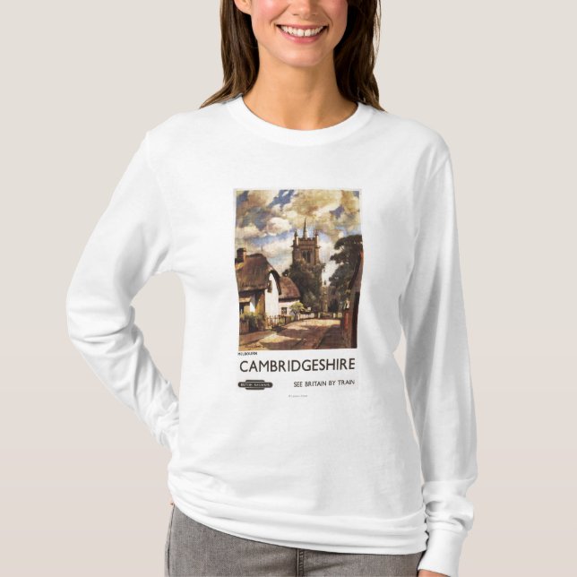 T-shirt Affiche britannique de chemins de fer de vue (Devant)