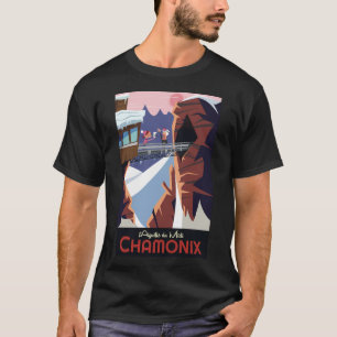 T-shirt Affiche Chamonix L'Aiguille Du Midi