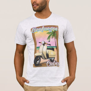 T-shirt Affiche cubaine de voyage de ville de Cienfuegos