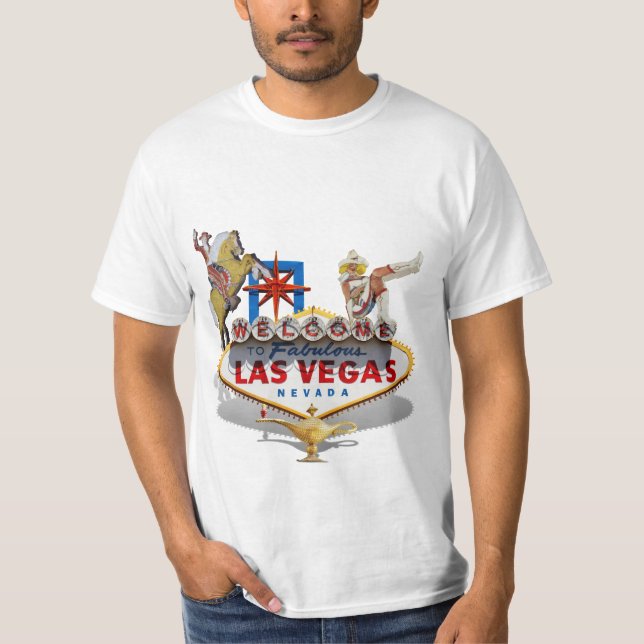 T-shirt Affiche de bienvenue Las Vegas (Devant)