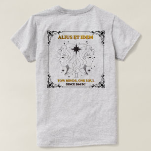 T-shirt Affiche de carte de tarot de zodiaque Gémeaux vint