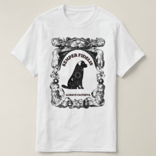 T-shirt Affiche de chien céleste vintage Semper Fidelis
