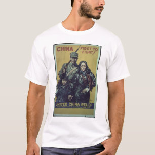 T-shirt Affiche de China-First_to_Fight_Propaganda