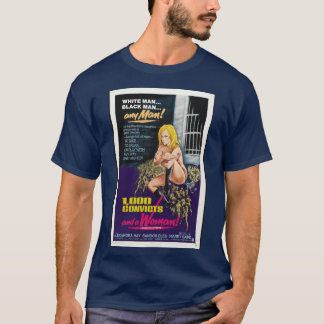 T-shirt Affiche de film vintage 1971 1000 Convicts And A W
