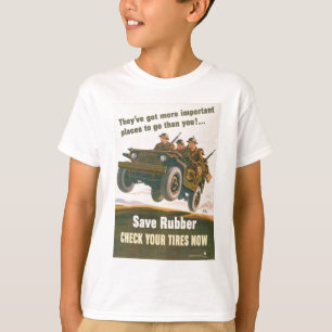T-shirt Affiche de jeep de vol