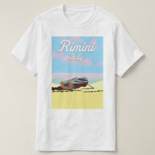T-shirt Affiche de la plage de Rimini Italie