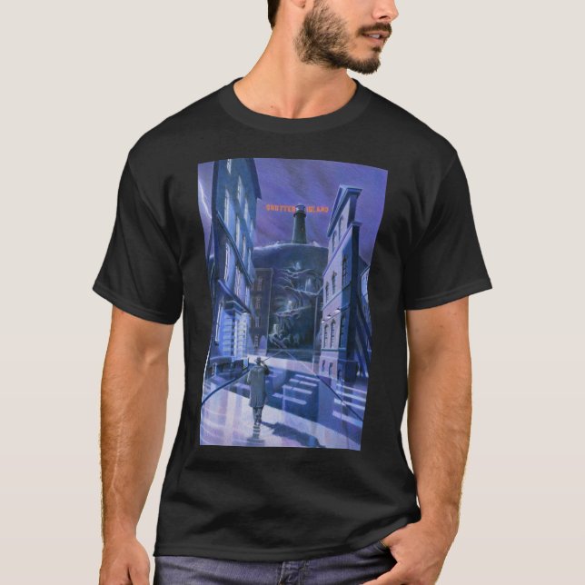 T-shirt Affiche de l'île Shutter (Devant)