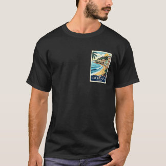 T-shirt Affiche de Mar del Plata en Argentine