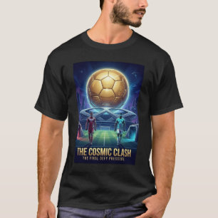 T-shirt Affiche de match de football futuriste Ballon d'Or