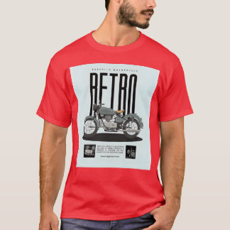 T-shirt Affiche de moto rétro pour ami