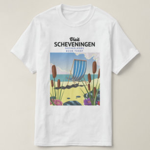 T-shirt Affiche de plage de Scheveningen Pays-Bas