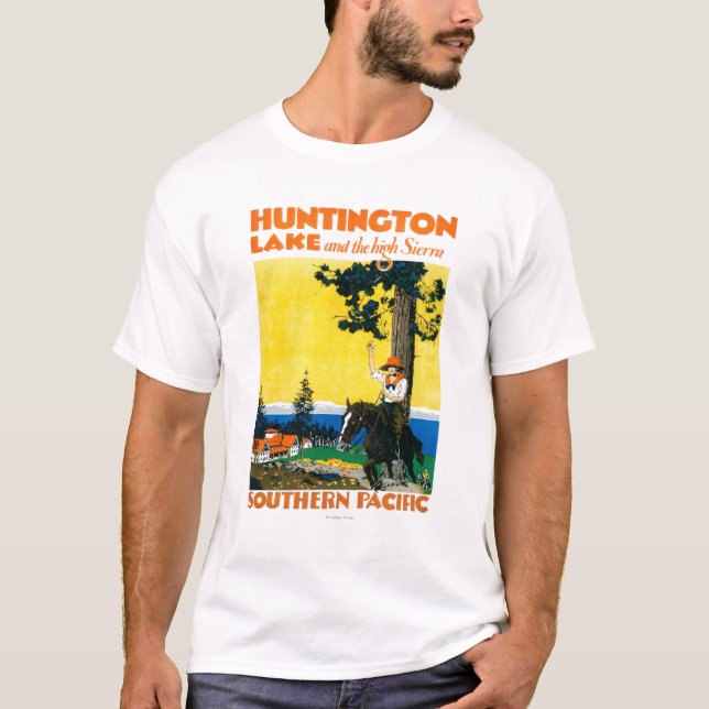 T-shirt Affiche de Promotinal de lac huntington (Devant)