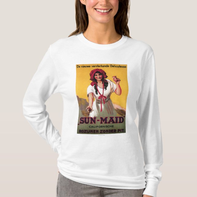 T-shirt Affiche de raisin sec de la Californie de (Devant)