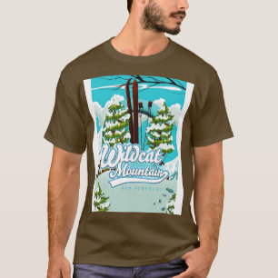 T-shirt Affiche de ski Wildcat Mountain New Hampshire