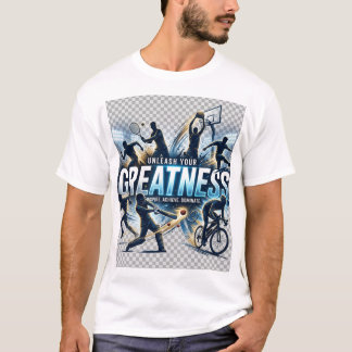 T-shirt Affiche de sport Libérez Votre Grandeur - Inspirez