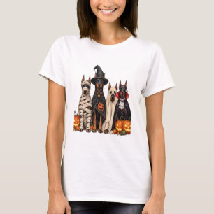 T-shirt Affiche de tenue de fête d'Halloween pour chien de