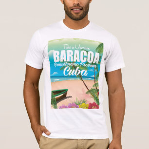 T-shirt Affiche de vacances à la plage de Baracoa Guantána